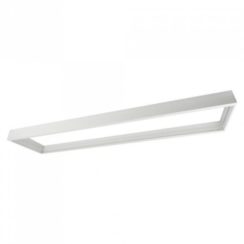 Ramka natynkowa do paneli LED składana 1200x300 biała BACKLIT PVC 6,5cm biała