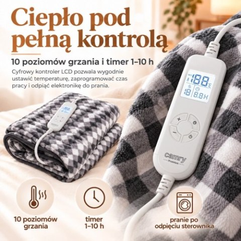 Camry Elektryczny koc nakładany z czasomierzem (1) super miękki