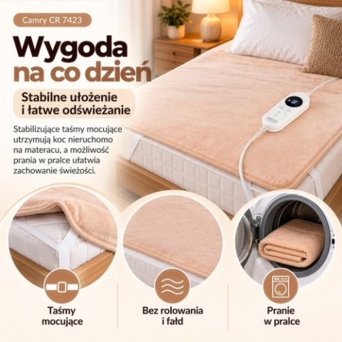 Camry Elektryczny koc podkładowy z czasomierzem (1)