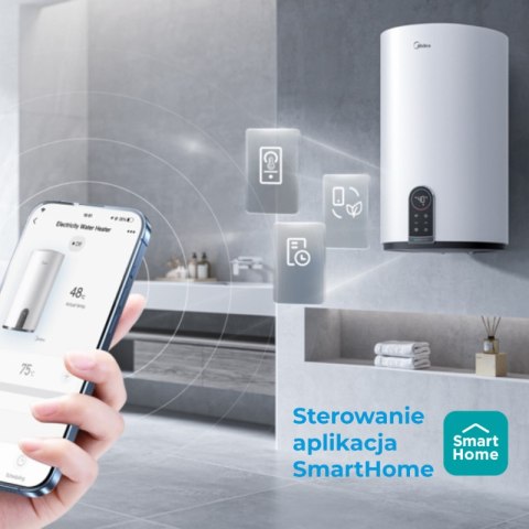 Elektryczny podgrzewacz wody akumulacyjny WiFi, 100 l, D100-20EFR, Vita Cylinder, Midea