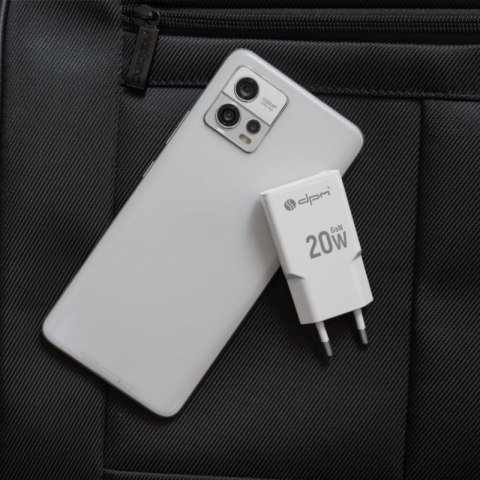 Ładowarka sieciowa 2 x USB (A+C), QC 3.0, PD, PPS, 3 A, 20 W, biała
