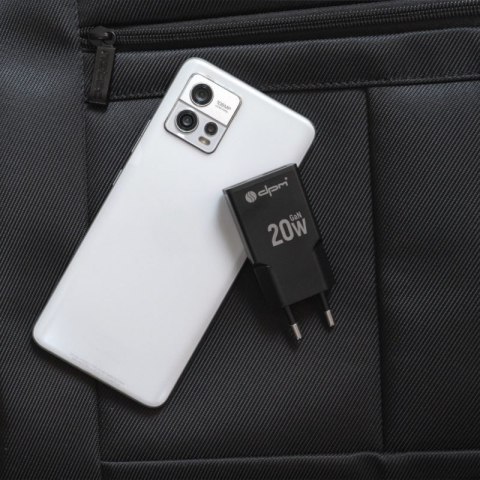 Ładowarka sieciowa 2 x USB (A+C), QC 3.0, PD, PPS, 3 A, 20 W, czarna
