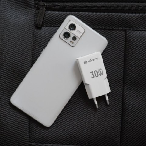 Ładowarka sieciowa 2 x USB (A+C), QC 3.0, PD, PPS, 3 A, 30 W, biała