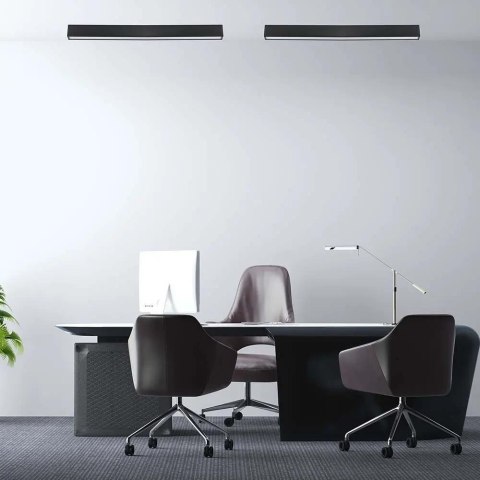 Oprawa V-TAC LED linear natynkowa SAMSUNG CHIP 40W czarna UGR