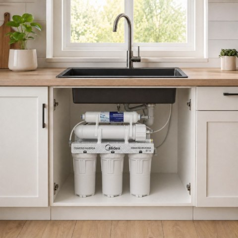 System odwróconej osmozy, 4 filtry, 6 l, MRO1744-5, Midea