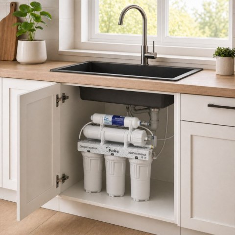 System odwróconej osmozy, 4 filtry, 6 l, MRO1744-5, Midea