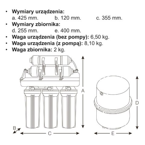 System odwróconej osmozy, 4 filtry, 6 l, MRO1744-5, Midea