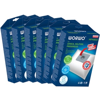 Worki do odkurzacza Amica Zelmer 24 sztuki Worwo MPMB02 Karton zbiorczy