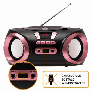 Radio Boombox do zakładu karnego więzienia aresztu FM Radio CD