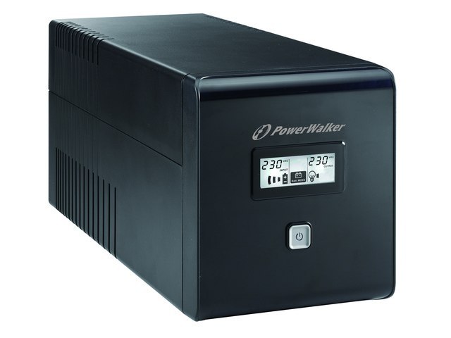 UPS POWERWALKER LINE-INTERACTIVE 1000VA 2X SCHUKO + 2X IEC C13, RJ11/RJ45 IN/OUT, USB, LCD