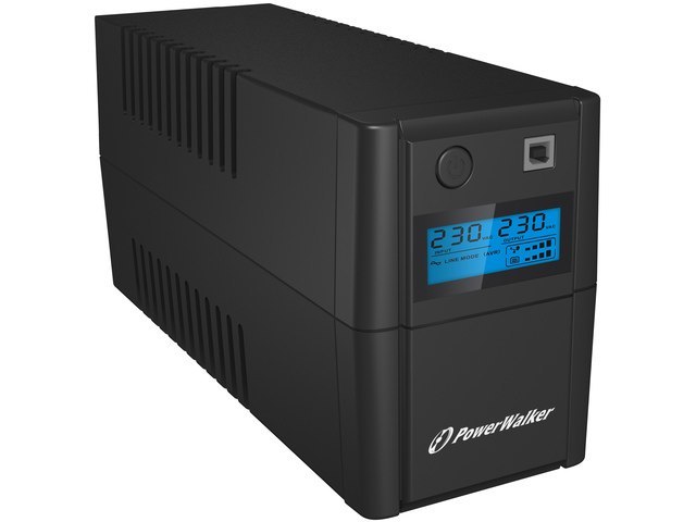 UPS POWERWALKER LINE-INTERACTIVE 850VA 2X 230V PL, RJ11 IN/OUT, USB, LCD