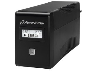 UPS POWERWALKER LINE-INTERACTIVE 850VA 2X SCHUKO OUT, RJ11 IN/OUT, USB, LCD