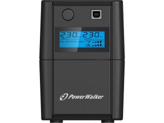 UPS POWERWALKER LINE-INTERACTIVE 850VA, 2X SCHUKO, RJ11 IN/OUT, USB, LCD