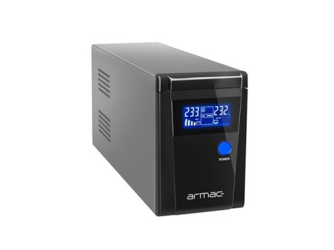 UPS ARMAC PURE SINE WAVE OFFICE LINE-INTERACTIVE 650VA LCD 2X 230V SCHUKO 230V METALOWA OBUDOWA