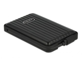 OBUDOWA HDD/SSD ZEWNĘTRZNA DELOCK SATA 2.5" USB-C 3.1 IP66 CZARNA