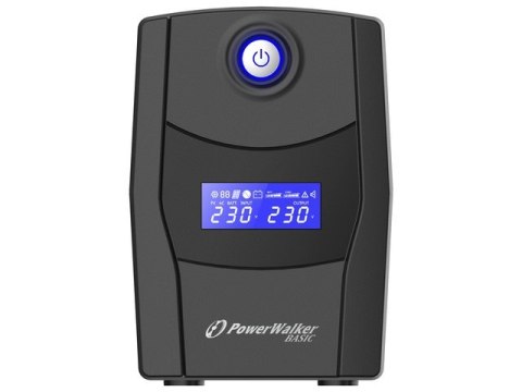 UPS POWERWALKER LINE-INTERACTIVE 600VA STL FR 2X 230V PL, RJ11/45 IN/OUT, USB