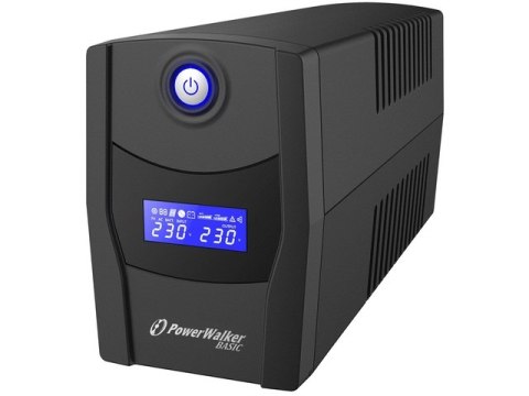 UPS POWERWALKER LINE-INTERACTIVE 600VA STL FR 2X 230V PL, RJ11/45 IN/OUT, USB