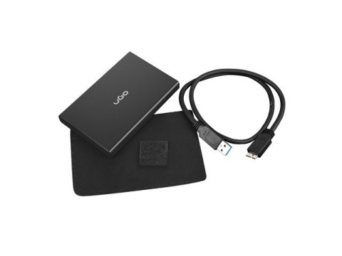 OBUDOWA HDD/SSD ZEWNĘTRZNA UGO MARAPI SL130 2.5" SATA USB 3.0 BEZNARZĘDZIOWA CZARNA