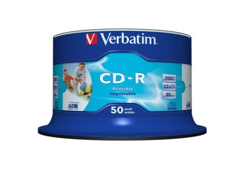 CDR VERBATIM 700MB AZO PRINTABLE NO ID (CAKE 50)