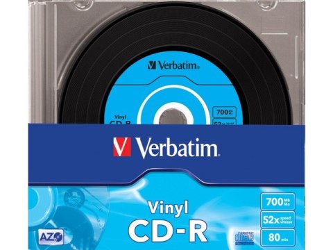 CDR VERBATIM 700MB AZO VINYL X52 (SLIM 10)