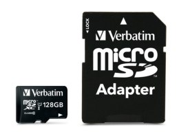 KARTA PAMIĘCI VERBATIM MICRO SDXC 128GB CLASS 10 UHS-1 + ADAPTER SD