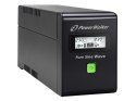 UPS POWERWALKER LINE-INTERACTIVE 600VA 2X 230V PL, PURE SINE WAVE, RJ11/45 IN/OUT, USB, LCD