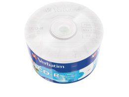 CDR VERBATIM 700MB EXTRA PROTECTION PRINTABLE WRAP (SPINDLE 50)
