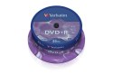DVD+R VERBATIM 4.7GB X16 MATT SILVER (CAKE 25)