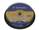 DVD+RW VERBATIM 4.7GB X4 MATT SILVER (CAKE 10)