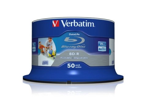 BD-R VERBATIM 25GB X6 PRINTABLE DATALIFE (CAKE 50)