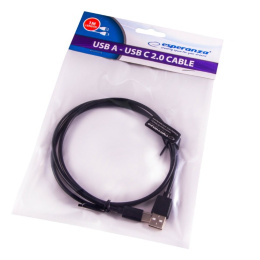 Esperanza przewód USB 2.0, kabel wtyk USB typ A - wtyk USB typ C 1m