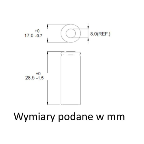 GP 110AFH Akumulator bateria 2/3 A 1100 mAh