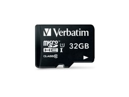 KARTA PAMIĘCI VERBATIM MICRO SDHC 32GB CLASS 10 + ADAPTER SD