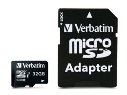 KARTA PAMIĘCI VERBATIM MICRO SDHC 32GB CLASS 10 + ADAPTER SD