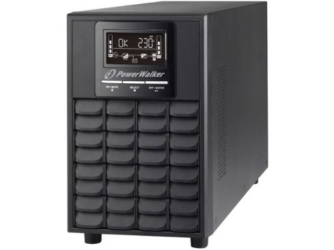 UPS POWERWALKER ON-LINE 1/1 FAZY 1500VA CG PF1 USB/RS-232, 4X IEC C13, EPO, WOLNOSTOJĄCY