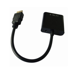 Cabletech adapter konwerter HDMI (męski) - VGA (damski), na kablu