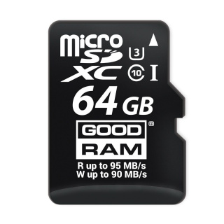 Goodram karta pamięci 64GB micro SD 4K UHS-I U3 + adapter