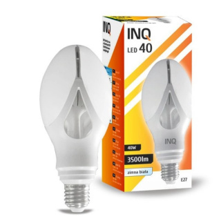 INQ żarówka lampa LED 40W E27 6500K 3500LM zimny biały