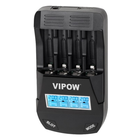 Vipow ładowarka automatyczna BAT2010 AA/AAA + port USB