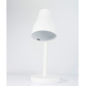 Volteno lampa biurkowa, lampka nocna z regulacją kąta nachylenia na gwint E27 biała