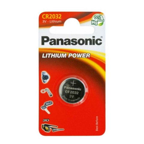 Panasonic Lithium Power CR2032, Bateria Panasonic 3V, CR2032