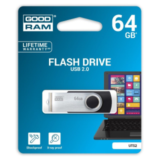 Goodram pendrive 64GB USB 2.0 UTS2 BLACK