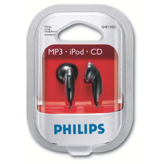 Philips słuchawki douszne stereo, czarne