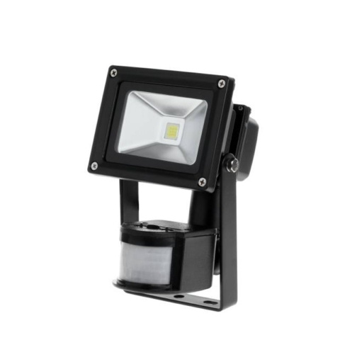 KEMOT Reflektor LED, reflektor z sensorem ruchu i zmierzchu 10W 6400K