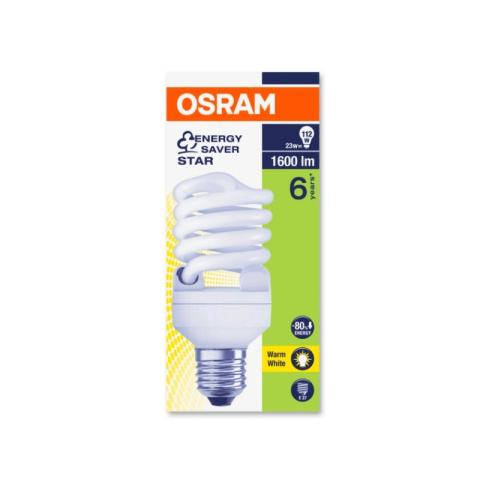 Osram Dulux Twist Świetlówka kompaktowa 23W E27 2700K 1600LM spirala ciepło biała