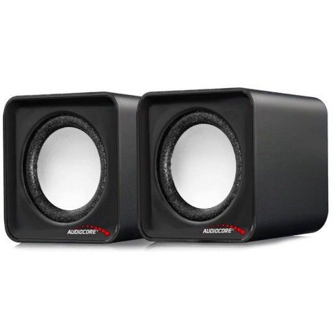 Audiocore AC870 black, Głośniki komputerowe 2x3W USB