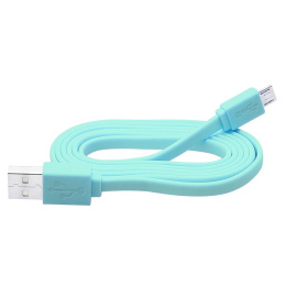 Blow KM03, kabel micro USB płaski, niebieski 1m