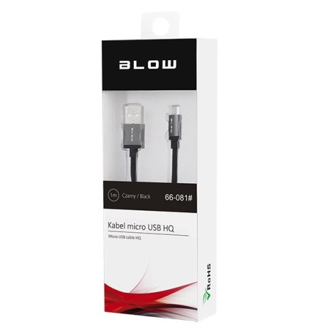 Blow Premium Series przewód USB 2.0, kabel USB typ A - micro USB oplot 1,5m HQ