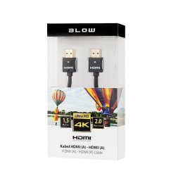 Blow przewód, kabel HDMI PROFESSIONAL 4K 2.0 prosty 1,5M