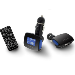 Blow transmiter FM USB SD/MMC niebieski + pilot